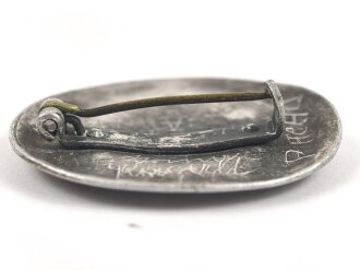 Reichsarbeitsdienst der weiblichen Jugend , Erinnerungsbrosche in silber aus Aluminium