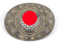 Reichsarbeitsdienst der weiblichen Jugend , Erinnerungsbrosche in silber aus Aluminium