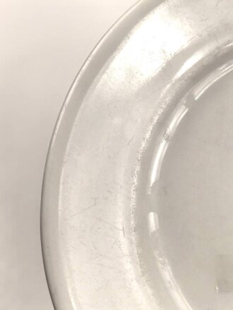 Luftwaffe, Kantinenporzellan flacher Teller, Durchmesser 23cm, Hersteller Johann Haviland Bavaria 1940. Gebraucht.