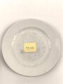 Heer, Kantinenporzellan flacher Teller, Durchmesser 23cm, Hersteller PMR Bavaria 1941. Gebraucht.