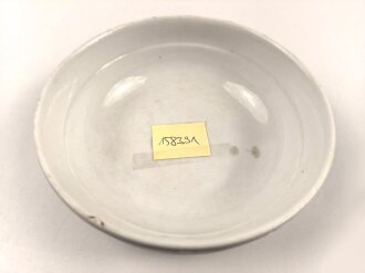 Kriegsmarine, Kantinenporzellan Schale, Durchmesser 21cm, Hersteller Hutschenreuther.  Leicht beschädigt, gebraucht
