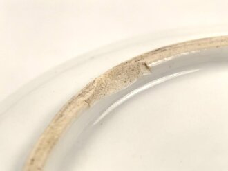 Kriegsmarine, Kantinenporzellan Schale, Durchmesser 21cm, Hersteller Hutschenreuther.  Leicht beschädigt, gebraucht