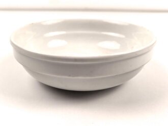 Kriegsmarine, Kantinenporzellan Schale, Durchmesser 21cm, Hersteller Hutschenreuther.  Leicht beschädigt, gebraucht