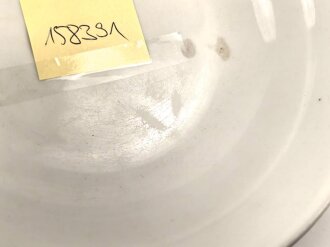 Kriegsmarine, Kantinenporzellan Schale, Durchmesser 21cm, Hersteller Hutschenreuther.  Leicht beschädigt, gebraucht