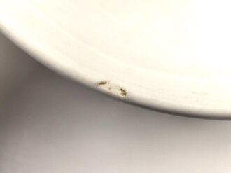 Kriegsmarine, Kantinenporzellan Schale, Durchmesser 21cm, Hersteller Hutschenreuther.  Leicht beschädigt, gebraucht