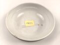 Kriegsmarine, Kantinenporzellan Schale, Durchmesser 21cm, Hersteller Hutschenreuther.  Leicht beschädigt, gebraucht