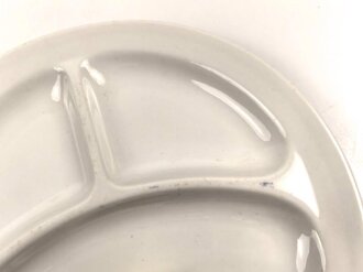 Deutsche Arbeitsfront, Kantinenporzellan Menüteller Durchmesser 27,5cm, Hersteller Felda Rhön, gebraucht