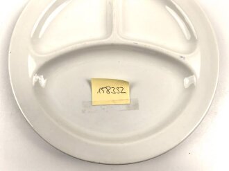 Deutsche Arbeitsfront, Kantinenporzellan Menüteller Durchmesser 27,5cm, Hersteller Felda Rhön, gebraucht