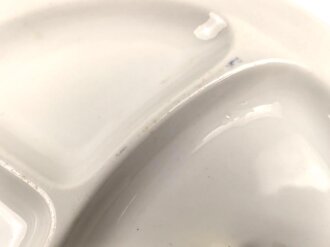 Deutsche Arbeitsfront, Kantinenporzellan Menüteller Durchmesser 27,5cm, Hersteller Felda Rhön, gebraucht