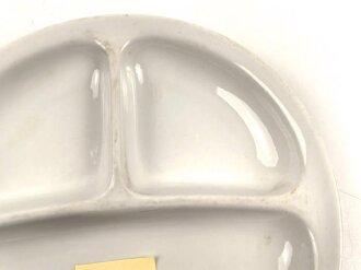 Deutsche Arbeitsfront, Kantinenporzellan Menüteller Durchmesser 27cm, Hersteller Hutschenreuther Bavaria, gebraucht