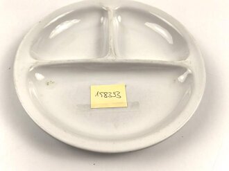 Deutsche Arbeitsfront, Kantinenporzellan Menüteller Durchmesser 27cm, Hersteller Hutschenreuther Bavaria, gebraucht