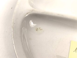 Deutsche Arbeitsfront, Kantinenporzellan Menüteller Durchmesser 27cm, Hersteller Hutschenreuther Bavaria, gebraucht