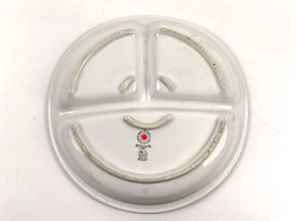 Deutsche Arbeitsfront, Kantinenporzellan Menüteller Durchmesser 27cm, Hersteller Hutschenreuther Bavaria, gebraucht