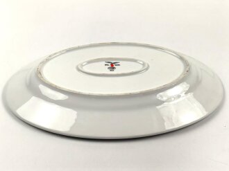 Luftwaffe, Kantinenporzellan große Vorlegeplatte, Gesamtlänge 41cm, Hersteller Bauscher Weiden 1939. Gebraucht