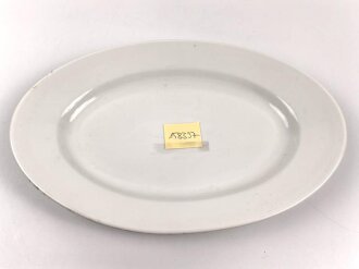 Luftwaffe, Kantinenporzellan große Vorlegeplatte, Gesamtlänge 43cm, Hersteller Felda Rhön 1940. Gebraucht