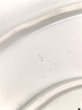 Luftwaffe, Kantinenporzellan große Vorlegeplatte, Gesamtlänge 43cm, Hersteller Felda Rhön 1940. Gebraucht