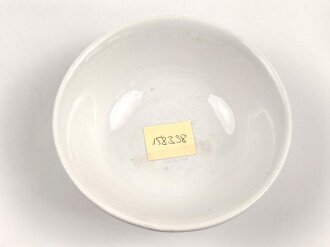 Heer, Kantinenporzellan tiefe Schale, Durchmesser etwa 21,5cm, Hersteller Bavaria 1940. Gebraucht.