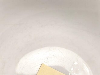 Heer, Kantinenporzellan tiefe Schale, Durchmesser etwa 21,5cm, Hersteller Bavaria 1940. Gebraucht.