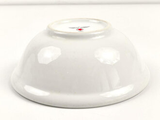 Heer, Kantinenporzellan tiefe Schale, Durchmesser etwa 21,5cm, Hersteller Bavaria 1940. Gebraucht.