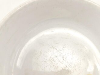 Heer, Kantinenporzellan Dessertschale, Durchmesser etwa 17cm, Hersteller Hutschenreuther Selb 1937. Gebraucht.