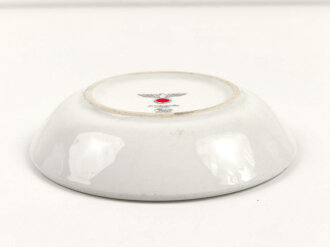 Heer, Kantinenporzellan Dessertschale, Durchmesser etwa 17cm, Hersteller Hutschenreuther Selb 1937. Gebraucht.