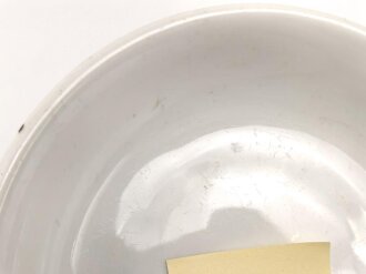 Luftwaffe,  Kantinenporzellan Dessertschale, Durchmesser etwa 17cm, Hersteller Felda Rhön 1941. Gebraucht.