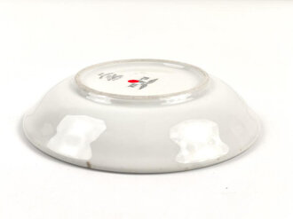 Luftwaffe,  Kantinenporzellan Dessertschale, Durchmesser etwa 17cm, Hersteller Felda Rhön 1941. Gebraucht.