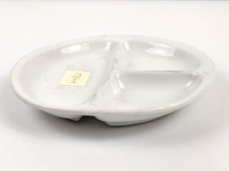 Deutsche Arbeitsfront, Kantinenporzellan Menüteller Durchmesser 27cm, Hersteller Hutschenreuther Bavaria, gebraucht