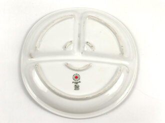 Deutsche Arbeitsfront, Kantinenporzellan Menüteller Durchmesser 27cm, Hersteller Hutschenreuther Bavaria, gebraucht