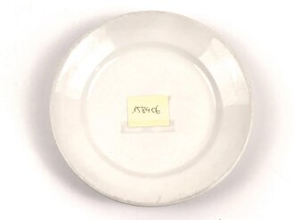 Luftwaffe, Kantinenporzellan flacher Teller, Durchmesser 24cm, HerstellerFelda Rhön 1941. Gebraucht.