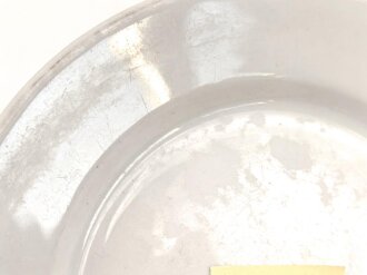 Luftwaffe, Kantinenporzellan flacher Teller, Durchmesser 24cm, HerstellerFelda Rhön 1941. Gebraucht.