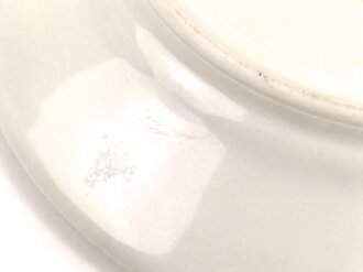 Luftwaffe, Kantinenporzellan flacher Teller, Durchmesser 24cm, HerstellerFelda Rhön 1941. Gebraucht.