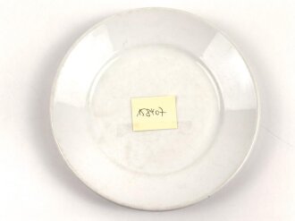 Luftwaffe, Kantinenporzellan flacher Teller, Durchmesser 23cm, Hersteller Bauscher Weiden 1939. Gebraucht.