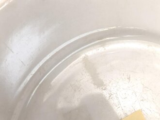 Luftwaffe, Kantinenporzellan flacher Teller, Durchmesser 23cm, Hersteller Bauscher Weiden 1939. Gebraucht.