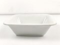 Heer, , Kantinenporzellan große, eckige Schale, Kantenlänge 26cm, Hersteller Hutschenreuther Bavaria 1937. Gebraucht, zusätzlich markiert Reichsarbeitsdienst