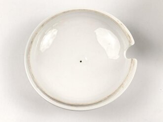 Deutsche Arbeitsfront, Kantinenporzellan große Schüssel mit Deckel,  Durchmesser 21,5cm, Hersteller Felda Rhön, gebraucht