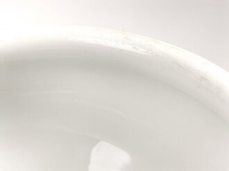 Luftwaffe,  Kantinenporzellan große Terrine mit Löwenköpfen, Durchmesser etwa 24cm, Hersteller Johann Haviland 1938. Gebraucht.