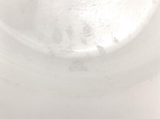 Heer, Kantinenporzellan tiefer Teller, Durchmesser 23cm, Hersteller Victoria Altronlau Sudetengau 1939. Gebraucht.