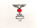 Heer, Kantinenporzellan tiefer Teller, Durchmesser 23cm, Hersteller Victoria Altronlau Sudetengau 1939. Gebraucht.