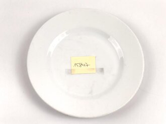 Heer, Kantinenporzellan flacher Teller, Durchmesser 23cm, Hersteller Puls 1941. Gebraucht.