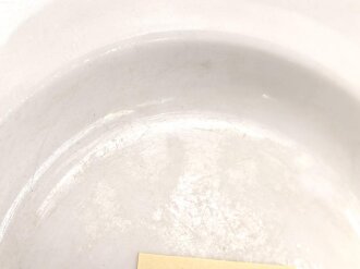 Luftwaffe, Kantinenporzellan flacher Teller, Durchmesser 23,5cm, Hersteller Plankenhammer Bavaria 1938. Gebraucht.