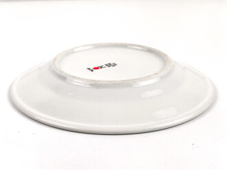 Kriegsmarine, Kantinenporzellan flacher Teller, Durchmesser 25cm, Hersteller KPM 1941, gebraucht