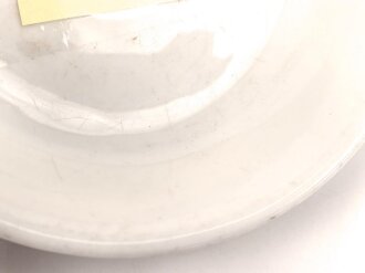 Luftwaffe,  Kantinenporzellan Dessertschale, Durchmesser etwa 16,5cm, Hersteller Thun Germany 1941. Gebraucht.