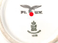 Luftwaffe,  Kantinenporzellan Dessertschale, Durchmesser etwa 16,5cm, Hersteller Heinrich & Co 1938. Gebraucht.