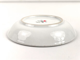 Luftwaffe,  Kantinenporzellan Dessertschale, Durchmesser etwa 16,5cm, Hersteller  Johann Haviland 1939. Gebraucht.