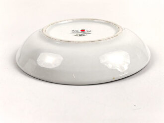 Luftwaffe,  Kantinenporzellan Dessertschale, Durchmesser etwa 16,5cm, Hersteller  Johann Haviland 1939. Gebraucht.