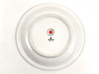 Deutsche Arbeitsfront, Kantinenporzellan, kleiner Teller, Durchmesser 15cm, Hersteller Eschenbach Bavaria, gebraucht