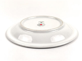 Deutsche Arbeitsfront, Kantinenporzellan, kleiner Teller, Durchmesser 15cm, Hersteller Eschenbach Bavaria, gebraucht