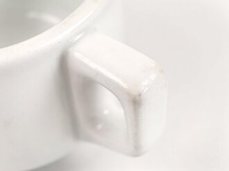 Luftwaffe,  Kantinenporzellan Tasse mit Untertasse, Hersteller  Johann Haviland 1940. Gebraucht.