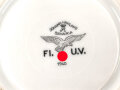 Luftwaffe,  Kantinenporzellan Tasse mit Untertasse, Hersteller  Johann Haviland 1940. Gebraucht.